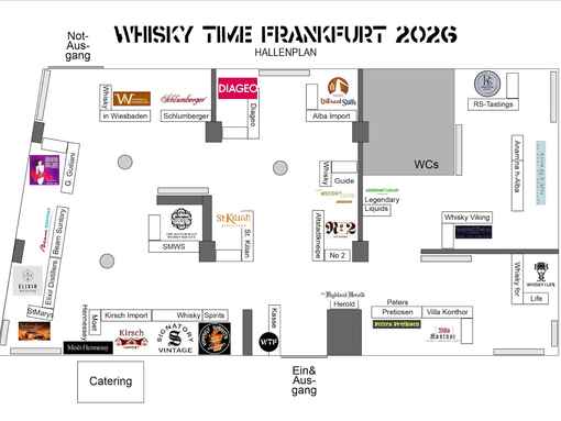 der Hallenplan der WTF Messe
