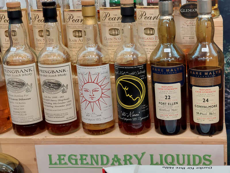 Whiskyflaschen von Legendary Liquids